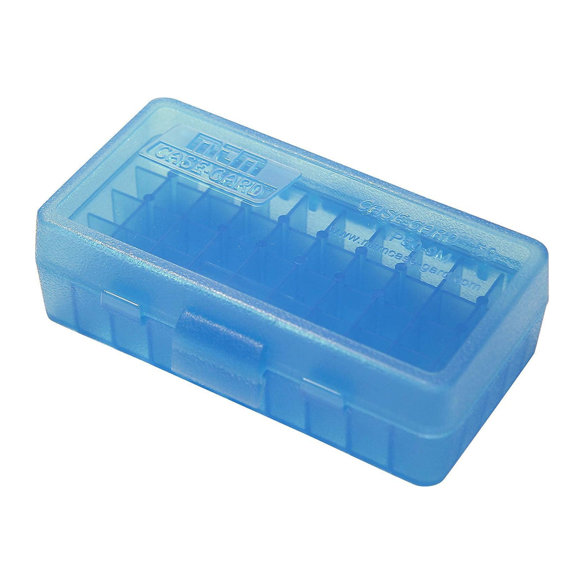 Plastic Ammo Box - 9mm x 50 (Blue)