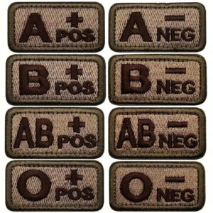 Blood Type Patches (Various)