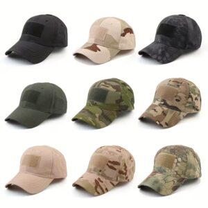 Baseball Cap with Velcro Patches