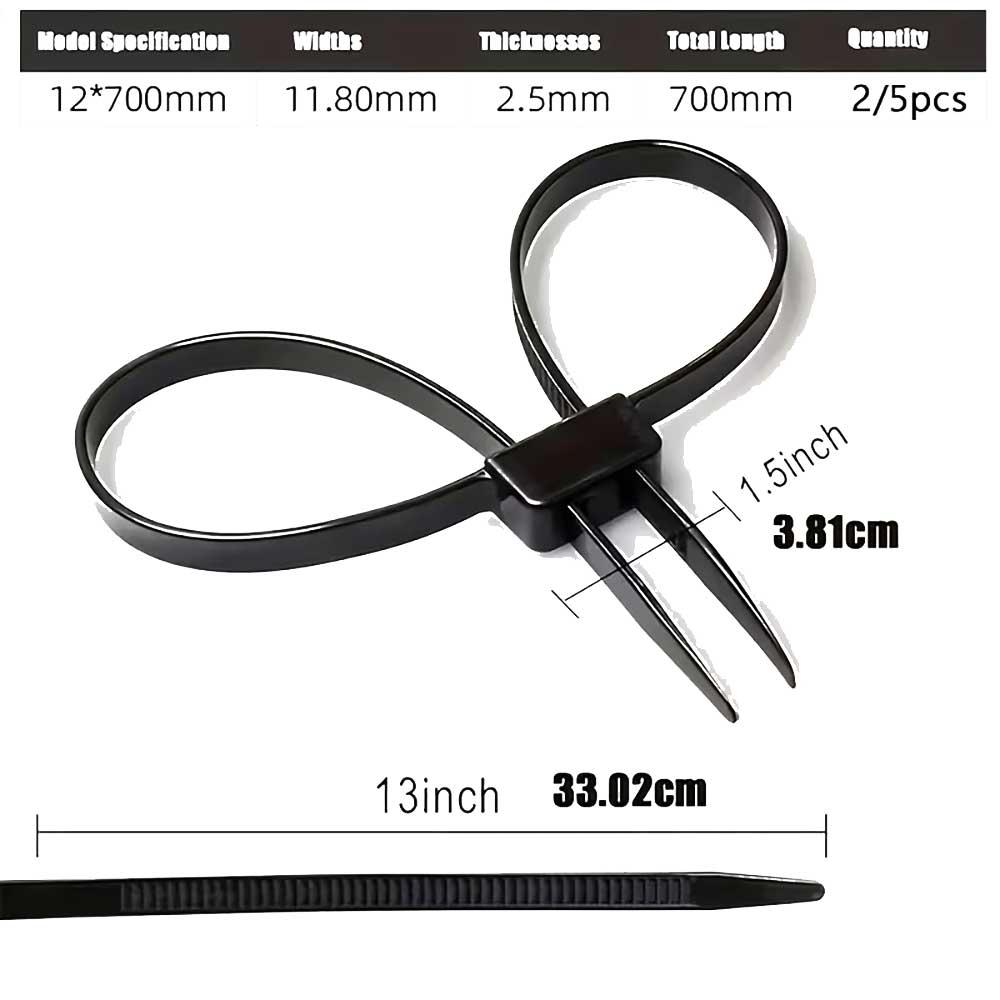 Ziptie Handcuffs (Black) - Image 3