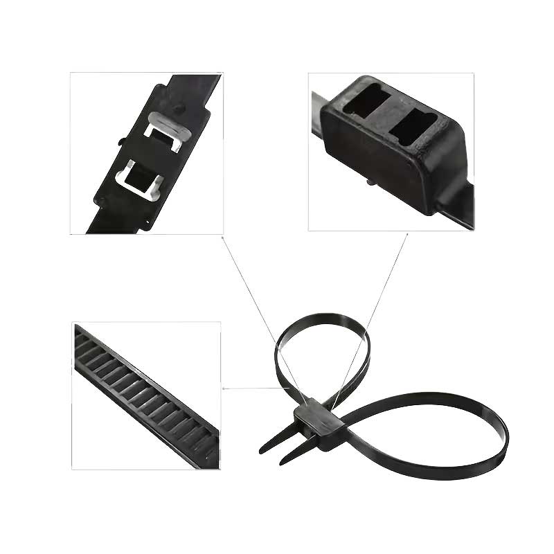 Ziptie Handcuffs (Black) - Image 2