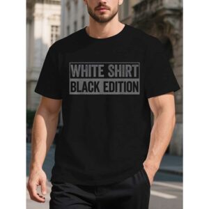 “White Shirt, Black Edition” T-Shirt
