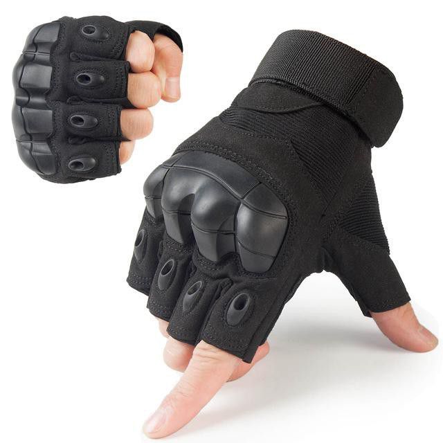 Tactical Gloves with Rubber Knuckles - Image 3