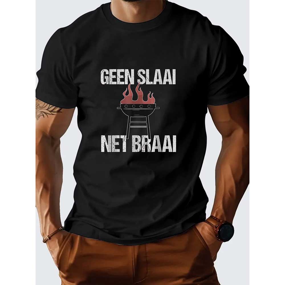 “Geen Slaai, Net Braai” T-Shirt