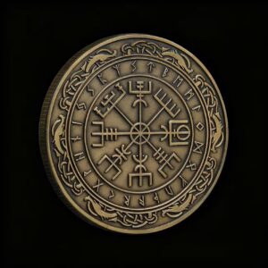 "Viking Vegvísir" Challenge Coin
